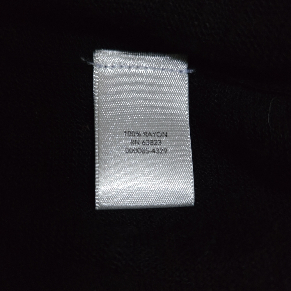 Christopher & Banks Black Women's Open Cardigan With Ruffles At Bottom - Picture 4 of 5